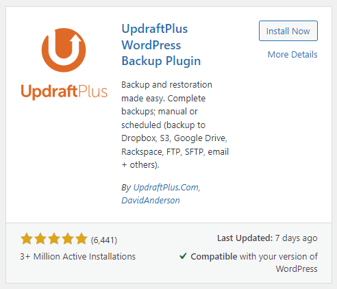 Backup WordPress with Plugin 1 - Modernizing Tech