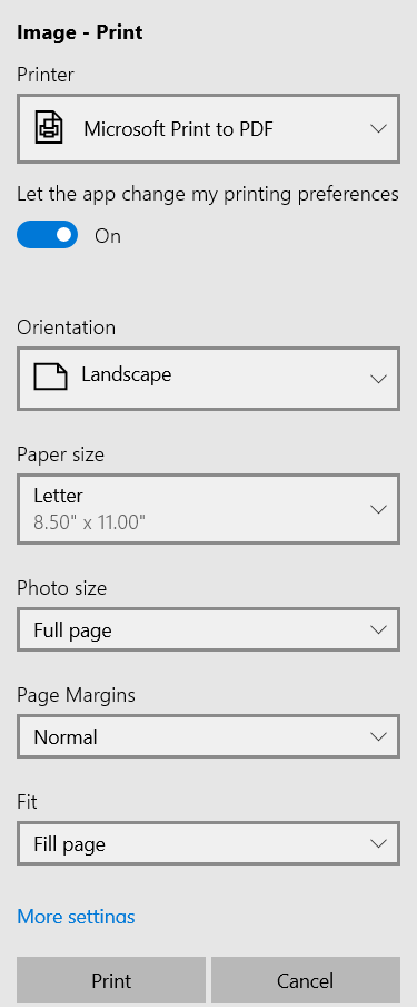 Modernizing Tech - Convert Picture to Document on Windows Print