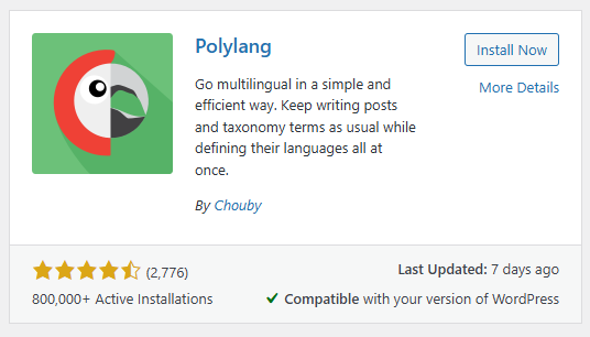 WordPress Polylang Plugin