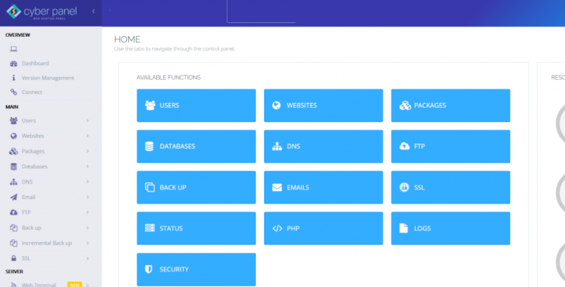 CyberPanel Preview